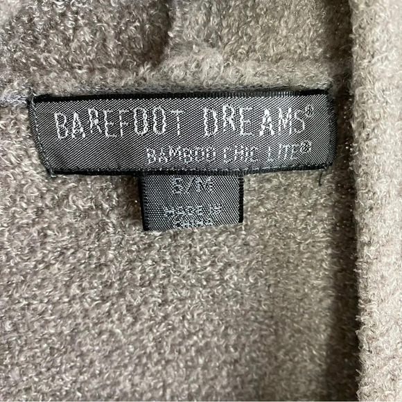 Barefoot Dreams Cardigan Sweater Small Medium Cozychic Lite Calypso Wrap Black - Picture 5 of 9